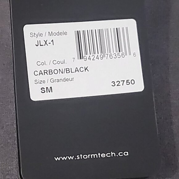 NWT Stormtech Jxl-1 Carbon/Black Zip Up Lightweight Softshell Jacket size S/M - Picture 3 of 9